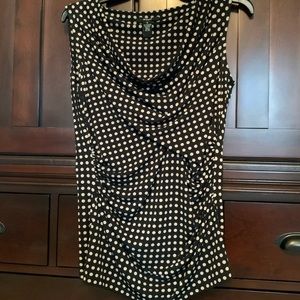 Black with tan dots, size small